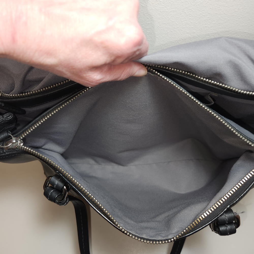 Coach Large Black Peyton Tote Shoulder Bag - Picture 11 of 16